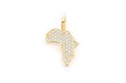 Africa pendant ~0.25ctw