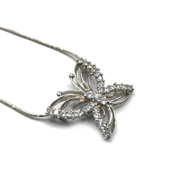 Butterfly pendant necklace