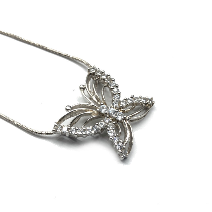 Butterfly pendant necklace