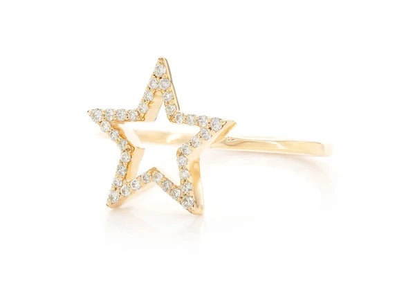 Star ring ~0.15ctw