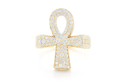 Ankh ring ~0.40ctw