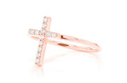 Cross ring ~0.10ctw