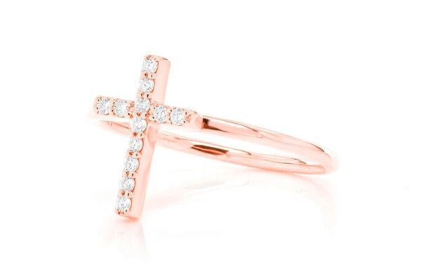 Cross ring ~0.10ctw