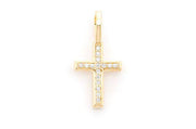 Cross pendant #1 ~0.05ctw