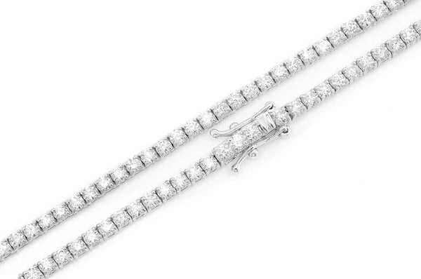 Tennis necklace 6pt 10.50ctw