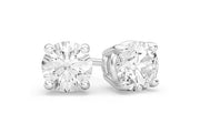 Solitaire diamond earrings ~0.10ctw
