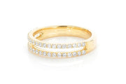 2 bands ring 0.25ctw