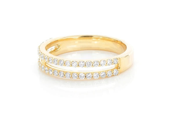 2 bands ring 0.25ctw